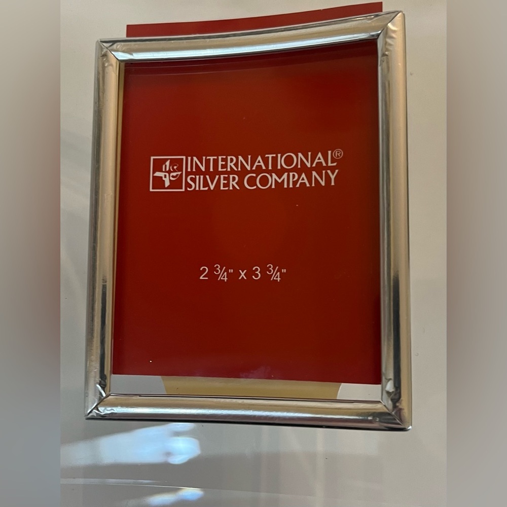 International silver company glass frame with clock - Picture 4 of 10